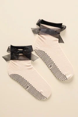 Shashi Bow Crew Grip Socks