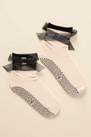 Shashi Bow Crew Grip Socks