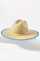 Lucky Zone Patch Lifeguard Straw Sun Hat