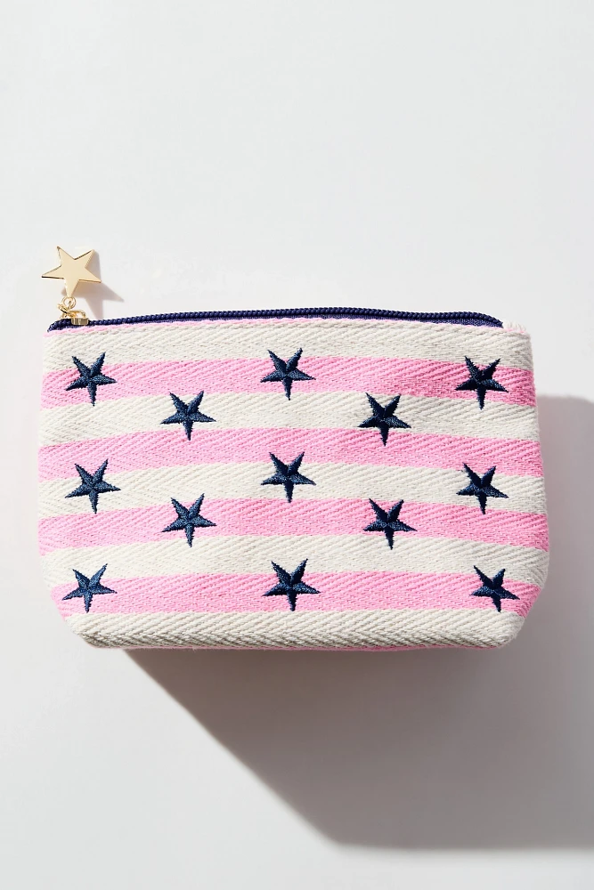 Shiraleah Morgan Stars Small Zip Pouch