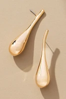 Long Bean Drop Earrings