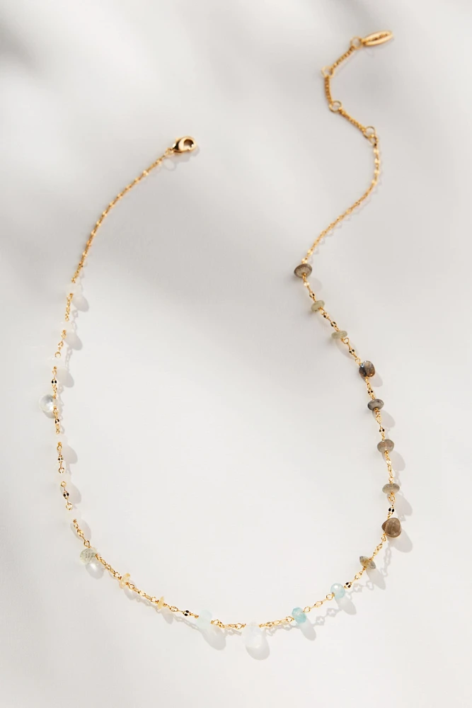 Multi Beaded Short Necklace