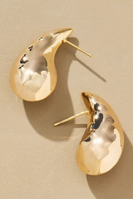 The Petra Drop Earrings: Hammered Edition