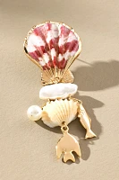 By Anthropologie Shell Charm Earrings