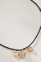 Thin Rope Chain Multi Charm Necklace