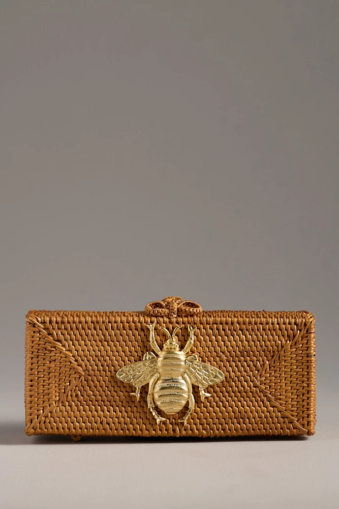 Lisi Lerch Colette Handwoven Straw Clutch