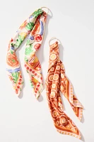 Summer Fruits Printed Hair Scarves, Set of 2