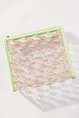 Frasier Sterling Fish Square Makeup Bag