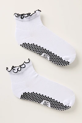Lucky Honey Ruffle Grip Socks