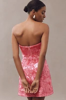 Helsi Linda Strapless Floral Sequin Mini Dress