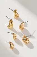 The Petra Mini Drop Earrings, Set of 3