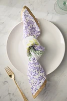 Joanna Buchanan Joyful Block Print Linen Napkins, Set of 2