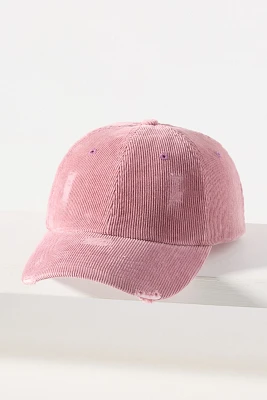 San Diego Hat Co. Distressed Corduroy Baseball Cap