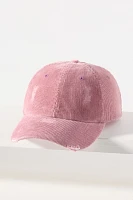 San Diego Hat Co. Distressed Corduroy Baseball Cap