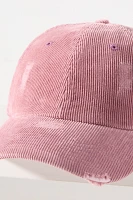 San Diego Hat Co. Distressed Corduroy Baseball Cap
