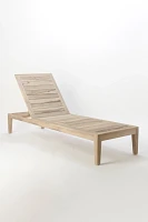 Vista Slatted Teak Chaise