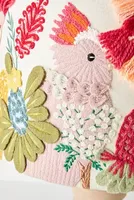 Embroidered Cockatoo Lamp Shade