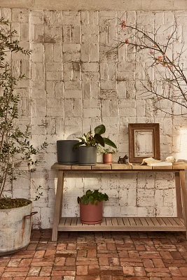 Vista Slatted Teak Console Table