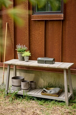 Vista Slatted Teak Console Table