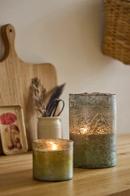 Textured Glass Candle, Grapefruit & Pine