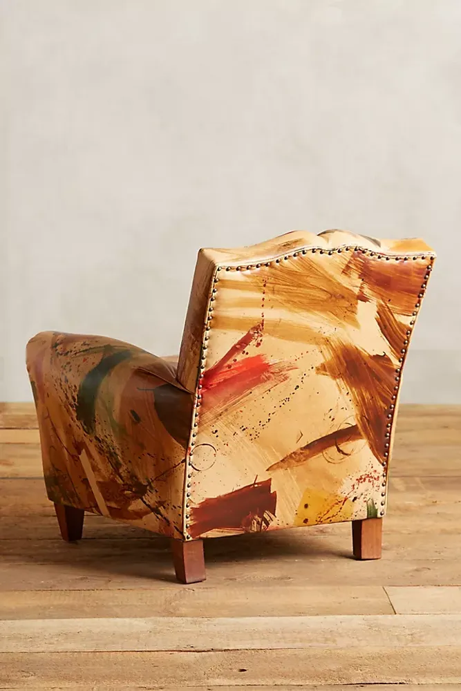 Dropcloth Leather Corbetta Chair