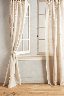 Handloom-Woven Curtain