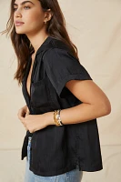 The Brenna Short-Sleeve Buttondown Shirt