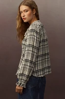 The Keira Collared Button-Front Blouse by Pilcro: Long-Sleeve Plaid Edition