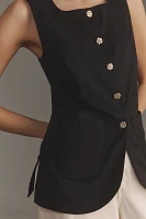 Maeve Button-Front Vest