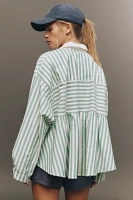 Maeve Half-Zip Long-Sleeve Swing Top