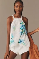 By Anthropologie Cutout Handkerchief Tank