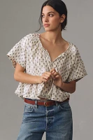 The Tavi Blouse by Pilcro: Clip Dot Tee Edition