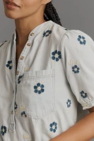 The Aly Puff-Sleeve Blouse by Pilcro