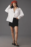 Pilcro Slouchy Poet-Sleeve Buttondown Shirt