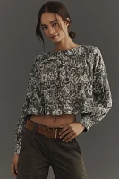 By Anthropologie Relaxed Long-Sleeve Swing Blouse