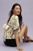 Maeve Bow-Back Swing Blouse