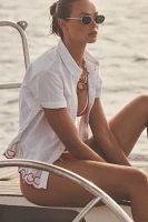 The Henrietta Buttondown Surf Shirt by Maeve: Cherry Edition