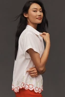 The Henrietta Buttondown Surf Shirt by Maeve: Cherry Edition