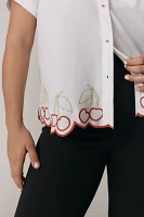 The Henrietta Buttondown Surf Shirt by Maeve: Cherry Edition