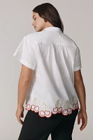 The Henrietta Buttondown Surf Shirt by Maeve: Cherry Edition