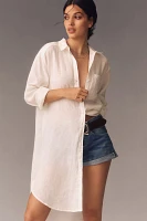 Relaxed Buttondown Linen Tunic