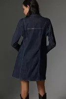 Pilcro Tie-Front Denim Tunic Dress