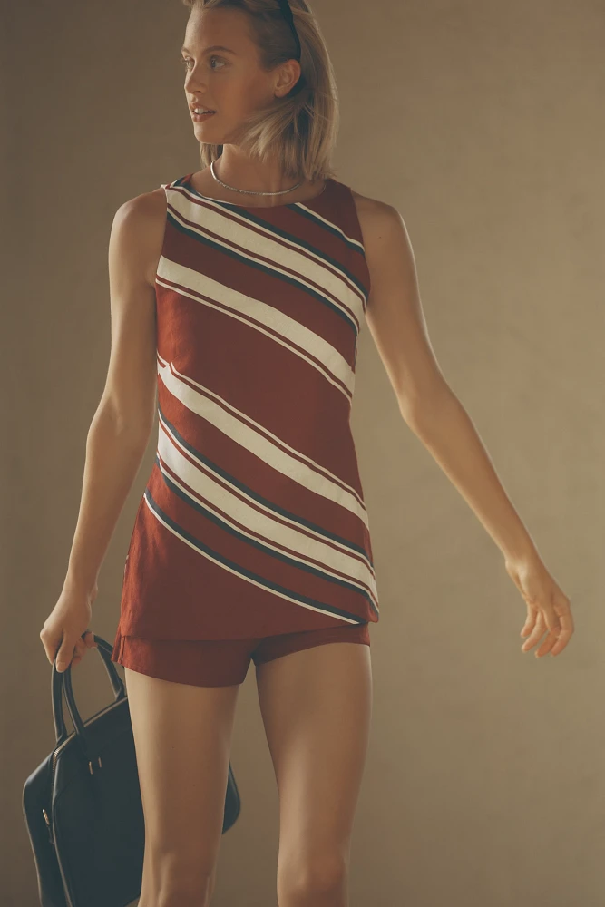 Faithfull The Brand Miel Linen Tunic Tank Top