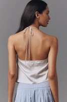 Sunday Brooklyn Cowl-Neck Satin Tank