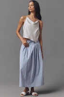 Sunday Brooklyn Cowl-Neck Satin Tank