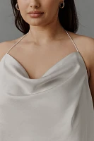 Sunday Brooklyn Cowl-Neck Satin Tank