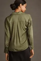Cloth & Stone Roll-Tab Boxy Buttondown Shirt