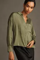 Cloth & Stone Roll-Tab Boxy Buttondown Shirt