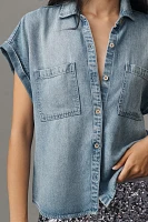 Cloth & Stone Denim Muscle Buttondown Shirt