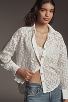 Cloth & Stone Drop-Shoulder Textured Buttondown Shirt